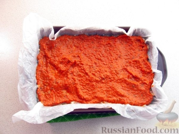 Запеканка из куриного фарша с сыром