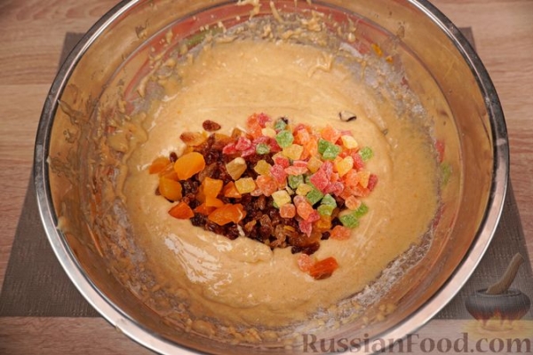 Фануропита (пирог с орехами, сухофруктами и цукатами)