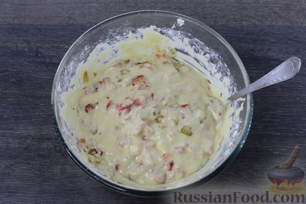Картофельная запеканка с курицей и сыром