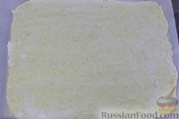 Картофельный рулет с беконом