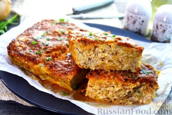 Запеканка из куриного фарша с сыром