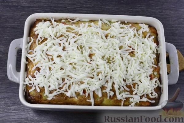 Картофельная запеканка с курицей и сыром