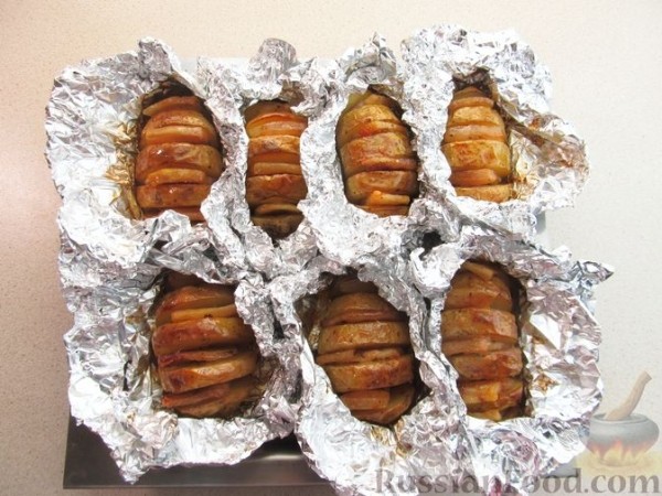 Картофель, запечённый с салом