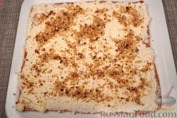 Медовик с грецкими орехами, по-венгерски