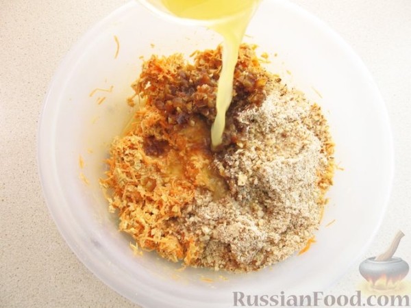Пирог из овсянки и моркови (без муки и сахара)