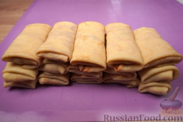 Блинчики с курицей по-польски