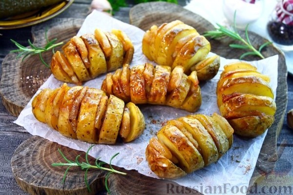 Картофель, запечённый с салом