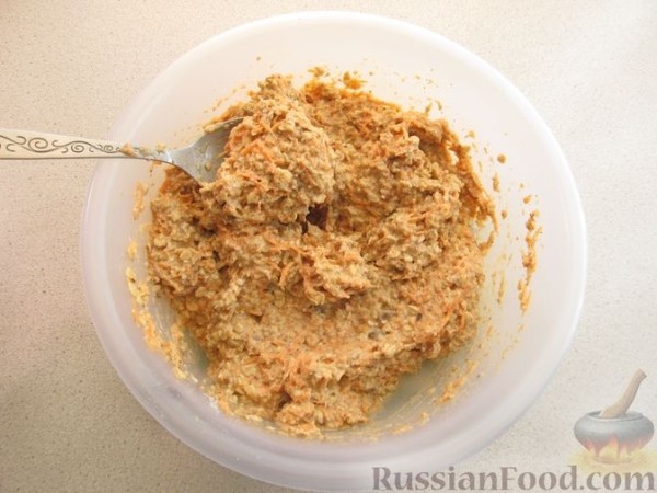 Пирог из овсянки и моркови (без муки и сахара)
