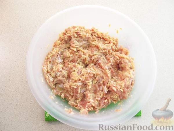 Запеканка из куриного фарша с сыром