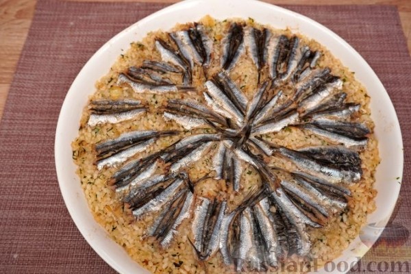 Хамси пилав (турецкий плов с анчоусами)