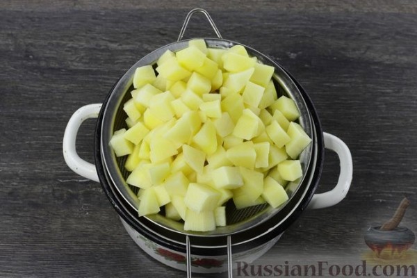 Картофельная запеканка с курицей и сыром