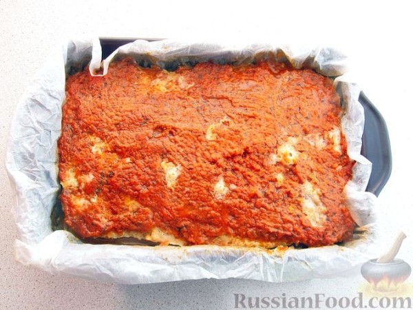 Запеканка из куриного фарша с сыром