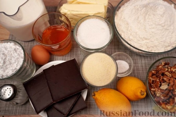 Медовик с грецкими орехами, по-венгерски