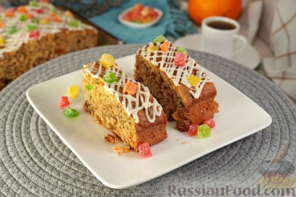 Фануропита (пирог с орехами, сухофруктами и цукатами)