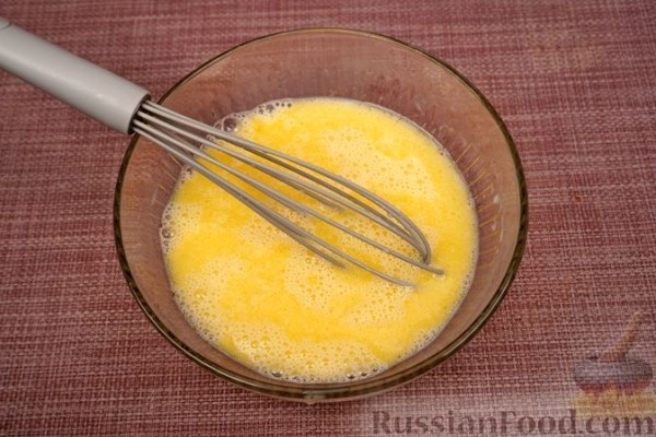 Пирог из теста фило, с чечевицей