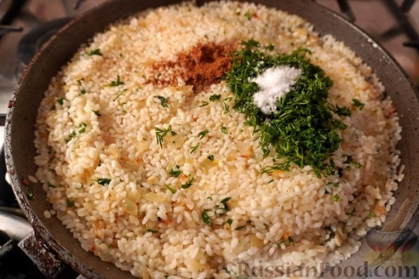Хамси пилав (турецкий плов с анчоусами)