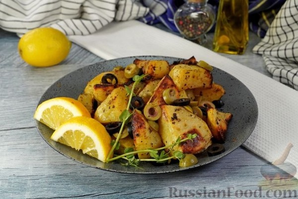 Пататес лимонатес, или Запечённый картофель по-гречески
