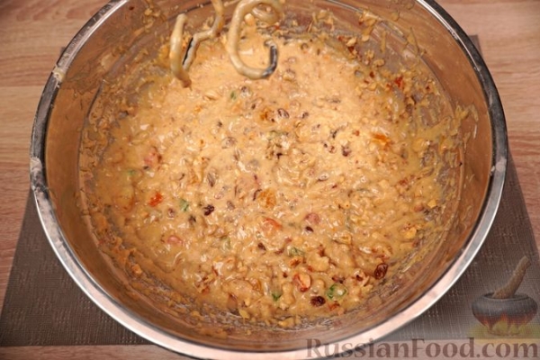 Фануропита (пирог с орехами, сухофруктами и цукатами)