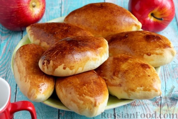 Пирожки с яблоками, из венского теста