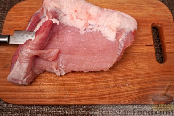 Фаршированная свиная грудинка по-венгерски