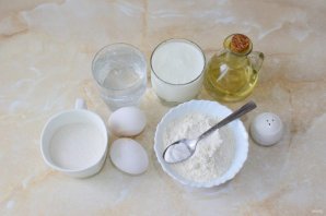 Блинчики на кефире тонкие с дырочками