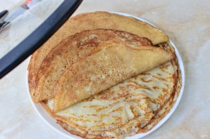 Блинчики на кефире тонкие с дырочками