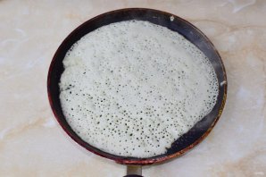 Блинчики на кефире тонкие с дырочками