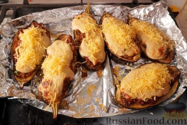 Мелидзанес папуцакья (фаршированные баклажаны)