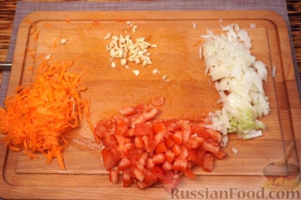 Перцы, фаршированные мясом, помидором и сыром (без риса)