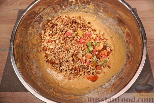 Фануропита (пирог с орехами, сухофруктами и цукатами)