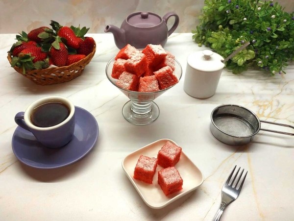 Клубничный рахат-лукум