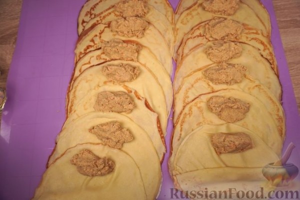 Блинчики с курицей по-польски