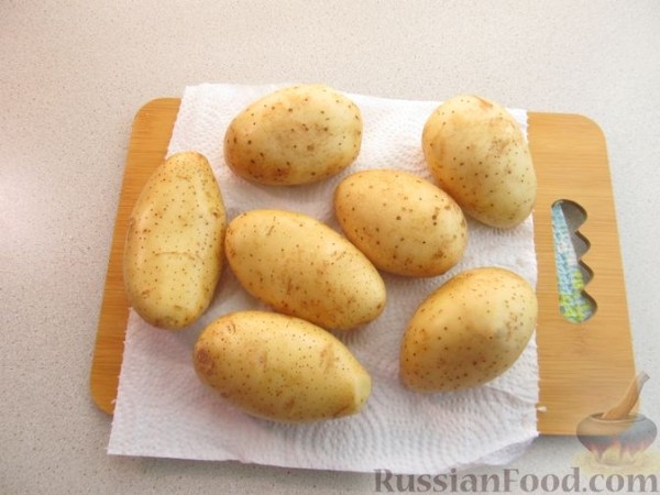 Картофель, запечённый с салом