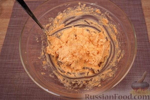 Хлебички (бутерброды с творожной намазкой, ветчиной и сыром)