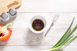 Фунчоза с вешенками и овощами