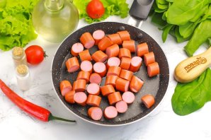Паста с сосисками