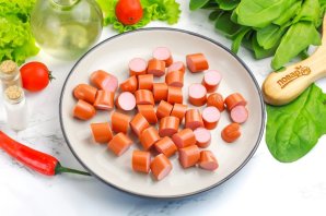 Паста с сосисками