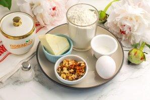 Песочное печенье с орехами
