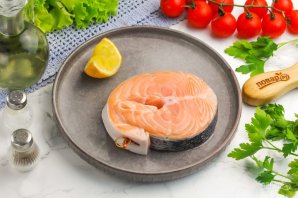 Семга со шпинатом