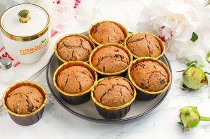 Шоколадные маффины с шоколадной крошкой