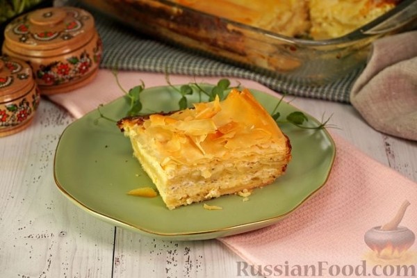Бугаца с сыром (пирог из теста фило)