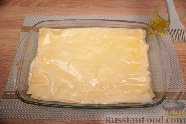 Бугаца с сыром (пирог из теста фило)