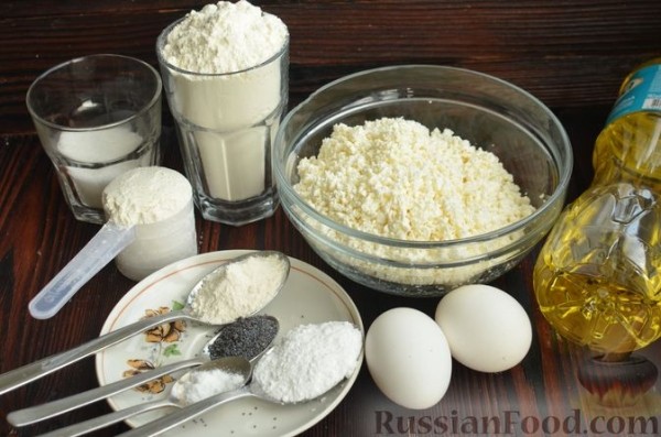 Творожные пончики с маком
