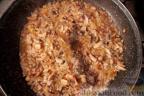 Рулетики из телятины с рисом и грибами, в сметанном соусе