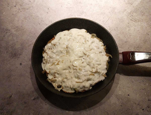 Кабачки в сметане