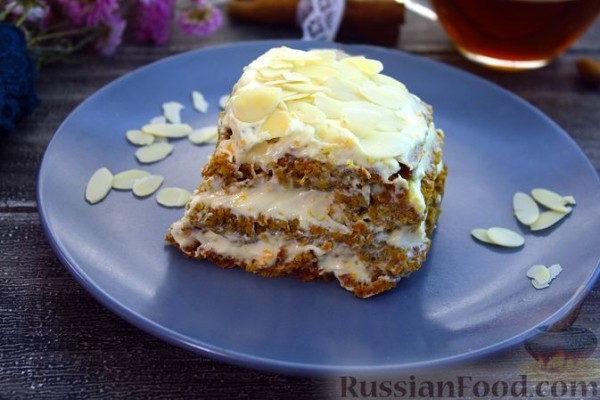 Пирог из овсянки и моркови (без муки и сахара)