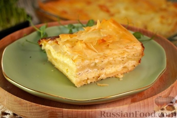 Бугаца с сыром (пирог из теста фило)