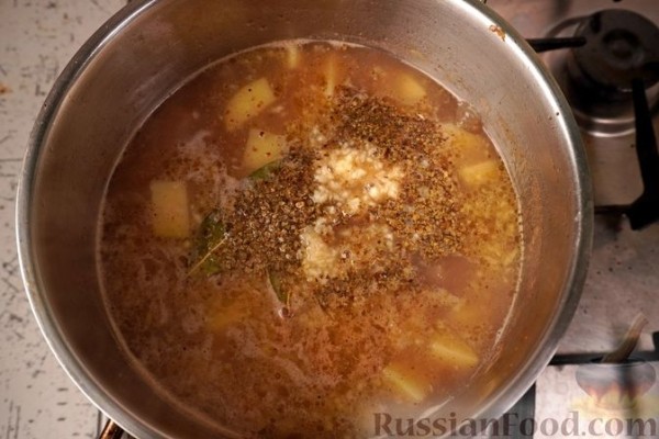 Чешский чесночный суп «Чеснечка»