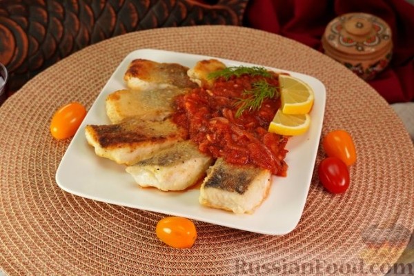 Жареная рыба с соусом "Саворо"