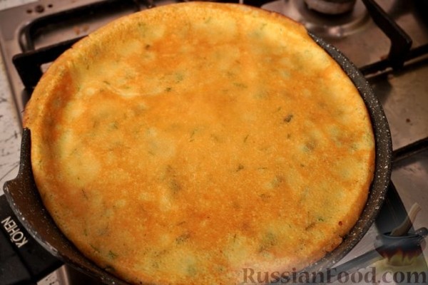 Тонкие картофельные блины с зеленью